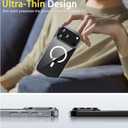 Anti-Yellowing Magnetic for iPhone 17 Pro Case with 1 Screen Protector [Mil-Grade Drop Protection] [Compatible with Magsafe] Shockproof Slim Transparent Protective Phone Case, Clear