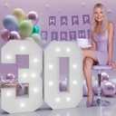 Number 30 Marquee Numbers 3 Feet Tall, 30th Birthday Decorations for Women Men, 30 Light Up Number for Party Large 30 Light Up Sign for Birthday Anniversary Decor