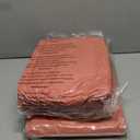 MUXHOMO 7 Pieces Queen Comforter Set, Soft Bed in a Bag Queen Size, All Season Bedding Set with Comforter, Flat Sheet, Fitted Sheet, Pillowcases & Shams, Coral Red