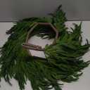 6ft Pre-lit Real Touch Norfolk Pine Prelit Christmas Garland, Winter Greenery Garland for Christmas, Holiday Seasonal Outdoor/Indoor Home Decor