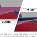 ECOTRIC Tailgate Cap Top Protector Molding Spoiler Cover Compatible with 2007-2013 Chevy GMC Silverado Sierra 1500 2007-2014 2500 3500 Replacement for 25844299 GM1904104