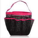 Mesh Shower Caddy Portable, PPortable Mesh Shower Caddy Organizer Storage Bag Quick Dry Basket Travel Tote, Shower Tote Bag for College Dorm, Bathroom, Gym, Travel, Quick Dry Hanging (Red)