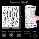 6 Pieces Camo Stencils for Spray Paint, Camouflage Grass Pattern Stencils Templates Reusable Digital Camo Paint Stencil for Boat DIY Crafts (Camo)