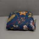 Fall Throw Blanket for Couch, Blue Boho Decorative Throw Blanket, 100% Cotton Muslin Breathable Woven Farmhouse Blankets Quilt, 60"x80" Reversible Lightweight Blankets Bohemian Throw Quilt