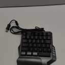 RedThunder One Handed Gaming Keyboard RGB Backlit 35 Keys Portable Mini Gaming Keypad Ergonomic Game Controller for PC Gamer