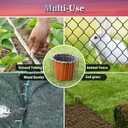 Gtongoko 120 Pack Galvanized Landscape Staples Garden Plant Cover Stakes 10 Inch 11 Gauge SOD Staples Ground Fence Stakes for Landscaping Securing Weed Barrier Fabric, Christmas Decorations