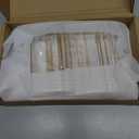 Clear Acrylic Sign Holder 6x 4 Horizontal Double Sided Gold Frame Display Stand Table Flyer Holder for Wedding Table Number Menu Holder (6pcs)