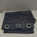 ChrisDowa Blackout Door Curtains for Doorway Privacy, Grommet Closet Curtains for Bedroom Closet Door, Thermal Insulated Temporary Doorway Cover Room Divider Drapes (1 Panel, Dark Grey, 34 x 80 Inch)