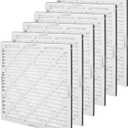 Amazon Basics 20x20x1 Air Filter 6-Pack, MERV 11 AC Furnace Filters, Dust, Pet, Allergen Control , Electrostatic (Actual Size: 19.75 x 19.75 x .75)