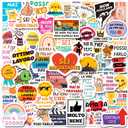 200PCS Italian Motivational Stickers for Students Teachers, Inspirational Stickers for Adults Women, Affirmation Positive Quote Decals for Class Rewards Scrapbook