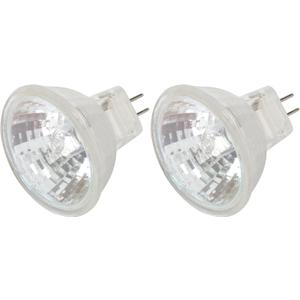 Simba Lighting 10 Watt 12 Volt MR11 Halogen Spotlight Bulbs (2 Pack) 2-Pin 110lm 30 Beam Angle for Accent, Track Light, and Fiber Optics, GU4 Bi-Pin Base, Glass Cover, Warm White 2700K Dimmable