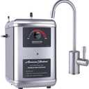American Standard ASH-210 Hot Water Dispenser, Includes Brushed Nickel Single Handle Faucet 1300 Watts, 110v