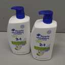 Head & Shoulders Anti-Dandruff Shampoo and Conditioner, Green Apple 2-in-1 Twin Pack, 1% Pyrithione Zinc, Flake Control, Green Apple Scent, Clean Scalp, 32.1 fl oz Each