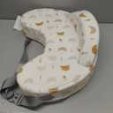 Momcozy Innovative Safety Guard Nursing Pillow - Firm & Springy Memory Foam - Stable, Ergonomic Support & Comfort - Wider Breastfeeding Cushion, Adjustable, Removable Cover, Baby Safety Certified