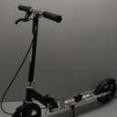 Scooters for Kids 8-12, Teens & Adults - Lightweight, Foldable, 8-Inch Big Wheels, Hand Brake & Bell, 4 Adjustable Height Levels, 240 lbs Max Load, Perfect for School, Campus and Park Rides (Black)