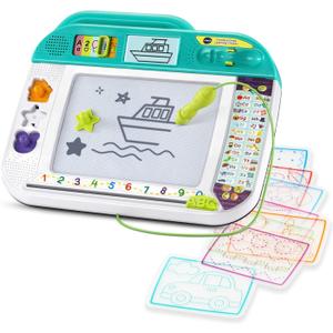 VTech Doodle and Draw Learning Center with Stencils and Stamps for Kids Ages 3 Years and up