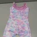 Leotards for Girls Gymnastics Toddler Dance Biketards Mermaid Unicorn Athletic Dance Wear Shiny Rainbow Blue Hotpink (7-8 Years)