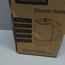 Household Electric Kettle, All 304 Stainless steel and No Plastic Contact, Automatic Shut-off,Borosilicate glass Visual Boiling, 2.0L Water Boiler & Tea Kettle Perfect For Tea & Coffee (pure white)