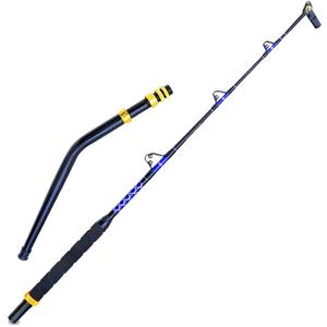 2-Pieces Deep Sea Fishing Rods, Fishing Pole with 3+1 Roller GuidesTrolling Fishing Rod for Salt Water