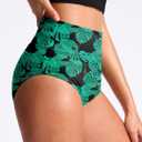 G Gradual Women's High Waisted Bikini Bottoms Tummy Control Swim Bottom Full Coverage Bathing Suit Swimsuit Bottoms for Women (Green, M)