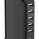 USB Charger Block with Type C, 6-Port Chargers for Multiple Devices, USB Charging Hub with Smart IC, Charger Station for Phone/Tablet/Gaming, Wall Charger Adapter Compact&Portable