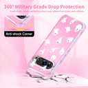 2 x Halloween Phone Case for Google Pixel 9 Pro, for Pixel 9 Pro Halloween Case for Women Girls Girly, Cute Ghosts Pattern Soft TPU Slim Cover, Ghosts/White