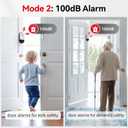 Sanjie Door Alarms When Opened,Door Window Alarm Sensors for Kids Safety/Home Security/Pool/Garage/Dementia/Toddler/Travel Security,Easy to Install,Volume Control/Loud Alert,Long Battery Life,3 Pack