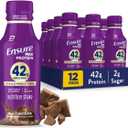 Ensure Max Protein Shake | 42g Complete Protein | Milk Chocolate | Ready to Drink | High Protein | 23 Vitamins & Minerals | 2g Sugar | 14 fl oz, 12 Pack (EXP 02/01/27)
