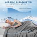 Elegear Revolutionary Cooling Comforter King Absorbs Body Heat to Keep Cool, Cooling Blanket for Hot Sleepers Japanese Arc-Chill 3.0 Cool Tech Fabric Summer Comforter Hypo-Allergenic Cool Quilt-Gray, King 90'' x 108''