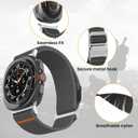 Sport Band Compatible with Samsung Galaxy Watch Ultra Bands 47mm (2024), Stretchy Nylon Loop Strap with No Gap Connectors for Samsung Galaxy Watch Ultra