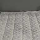 White Bathroom Rug 22x25" - Non-Slip Plush Small Bath Mat, Highly Absorbent & Ultra Soft Fluffy Floor Mat, Machine Washable for Shower and Tu