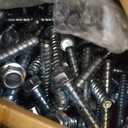 Hicarer 120 Pack 1/2 x 4 Inch Concrete Screws Galvanized for Anchoring