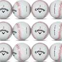 GBM Callaway Chrome Soft Certified Refinished Baseball Golf Balls - 12 Pack - Designed with Stitching Pattern - Par-FECT for Any Golf Outing!