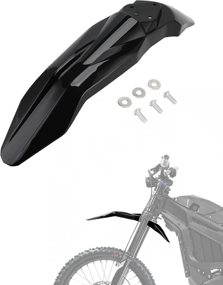 Front Fender for Talaria Sting,Motorcycle Mud Guard Protector Mudguard for Electric Dirt Bike Ebike Taparia Sting MX3/Taparia Sting R MX4/Taparia Sting MX5 Pro Black