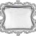 Vintage Small Sliver Ring Dish, Birthday & Wedding Gifts for WomenWedding Ring Tray -Sliver (1 Pack)