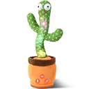 SANJOIN Cactus Baby Toy Talking Dancing Singing Adjustable Volume, Baby Girl for 1 Year Old, Infant Toys for 0-6 6-12 Months Easter Basket Stuffers