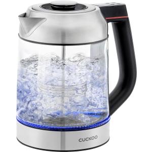 CUCKOO Electric Tea Kettle with Infuser, Glass Electric Kettle with Multi-Temperature Control, Easy to Read LED Lights, 1.7 Liter Capacity Tea Maker Pot (CK-G170BS)