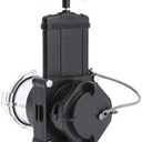 GLOBIZ Twist-On Waste Valve RV Gate Valve with Built-in Clear Adapter Compatible with Most Brands of Bayonet/Lug Adapter UV-Resistant(1Pack) Black&Clear(8049)