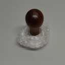 Coffee Tamper Espresso Press with Tamper Mat 304 Stainless Steel Flat Base Wooden Handle for Coffee Grounds Barista Espresso Machines Accessory (51MM