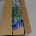 20 Bundles Artificial Flowers for Outdoors,UV Resistant Fake Flowers with Plastic Plants,Silk Faux Fowers for Outdoor Planters,Fake Realistic Flowers Window Box Front Porch Hanging Basket Decor-Blue
