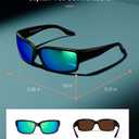 Vanmage Summerlin Polarized Sports Sunglasses, Blue-green Mirror