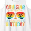 Cruising Into My 40th Birthday Cruise 40 Year Old Tank Top M