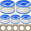 Feekoon 5 Pack Strainer Kits Compatible with Suntec, Beckett Oil Burner Parts, Gaskets and Strainers Fit Most A Series Fuel Pumps Compatible with A2VA7116, A2EA6520, A1VA-7112, Fuel Pump Screen