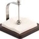 Napkin Holder, Wood Square for Table Dispenser with Weighted Arm, Perfect for Kitchen, Office, Restaurant,Home Dcor, Cafe, Warming Gift