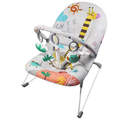 Q-MIULIKE Baby Bouncer Seat Infant Seat Non-Slip Feet 3-Point Harness for Newborn 0-9 Months Up to 20lbs（Little Giraffe）