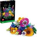 LEGO Botanicals Artificial Wildflower Bouquet - Fake Indoor Flowers Building Set for Home, Kitchen, Desk Decoration, Adults Ages 18+ - Gift for Graduation - 10313