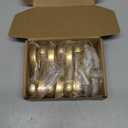 6 Pack Coat Hooks Wall Mount Heavy Duty Utility Retro Double Hooks for Hanging Coats,Hat, Towel, Key, Robe, Scarf, Bag, Cap (Gold)