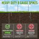 Landscape Edging 4 Inch Tall 100FT with 110Pcs Metal Spikes, Plastic Garden Edging Border Landscape Edging Border Lawn Edging for Landscaping, Flower Bed, Yard