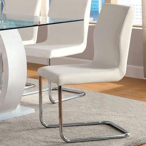 AA Warehousing Alaric Side Chair, White, Pack of 2