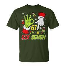 Christmas Six Seven 67 Funny Meme 6 7 Xmas Women Men Kids TShirt, Medium